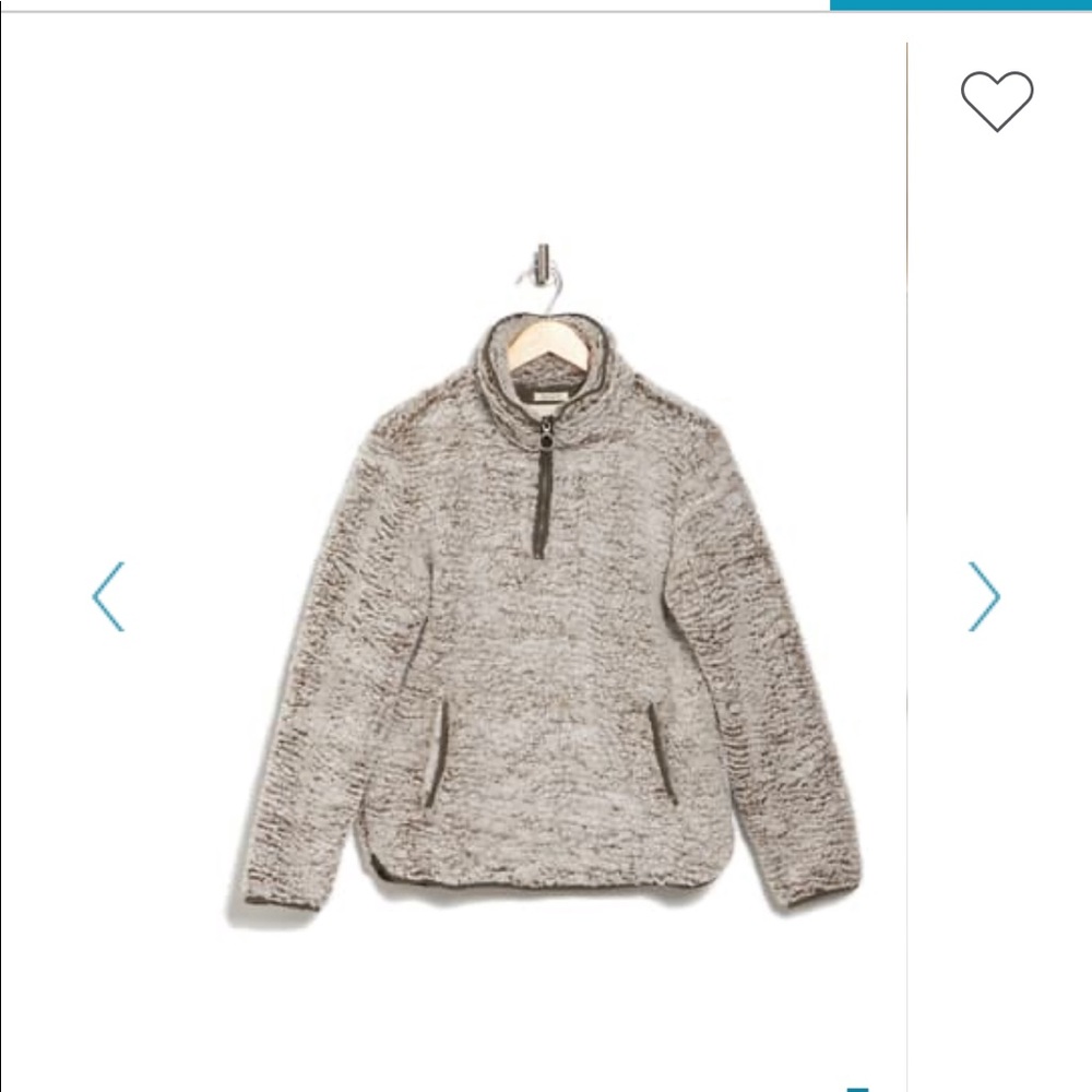 Thread and Supply Quarter Zip Fleece Pullover NWOT